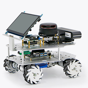 Программируемый робот с сенсорным экраном и меканум колесами WHEELTEC Mecanum wheel ROS
