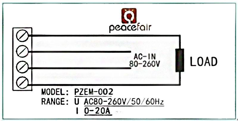 Pzem 031 схема подключения