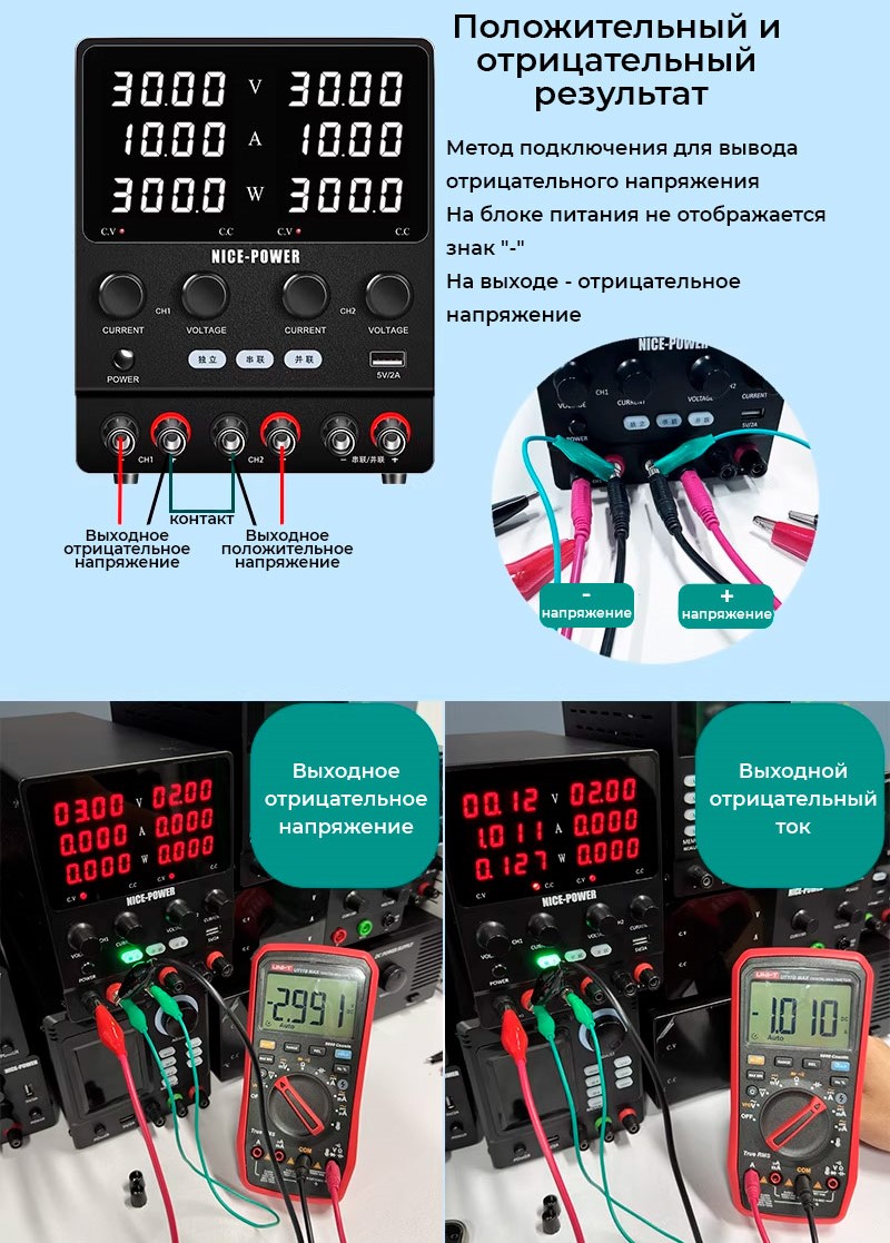 Особенности блока питания Nice-Power SPS605-2KD лабораторный источник питания 60 в