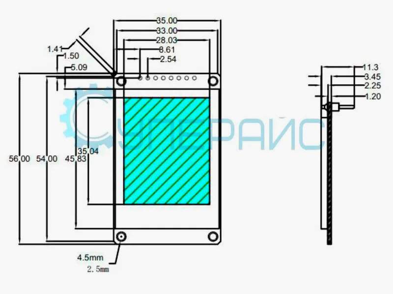 Экран-модуль для Ардуино 160x128 пикселей купить в Суперайс