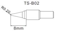 паяльное жало B02 для паяльника TS80 MINI