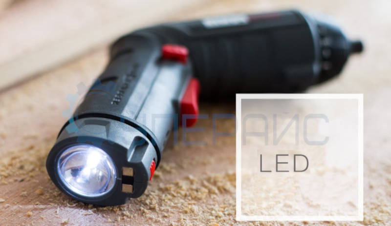 LED фонарь шуруповерт электрический