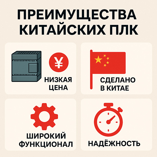 Преимущества китайских ПЛК китайские plc