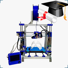 3D принтер Prusa i3 DIY набор для сборки купить в суперайс