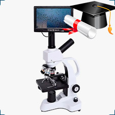 Биологический монокулярный микроскоп XSP-03 (2000x) купить в суперайс