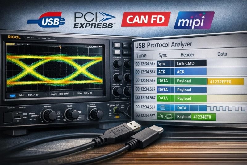 шины на осциллографе