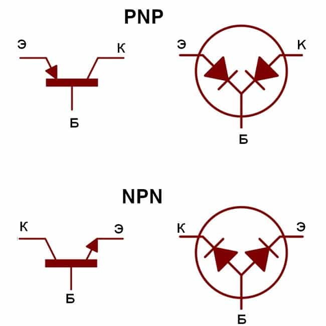 схема биполярного транзистора с общей базой