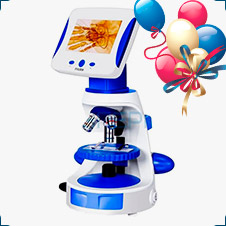 купить биологический микроскоп 2000X для ребёнка недорого в суперайс