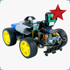 купить Робот-конструктор с FPV камерой Yahboom Raspbot AI Vision Robot Car в суперайс