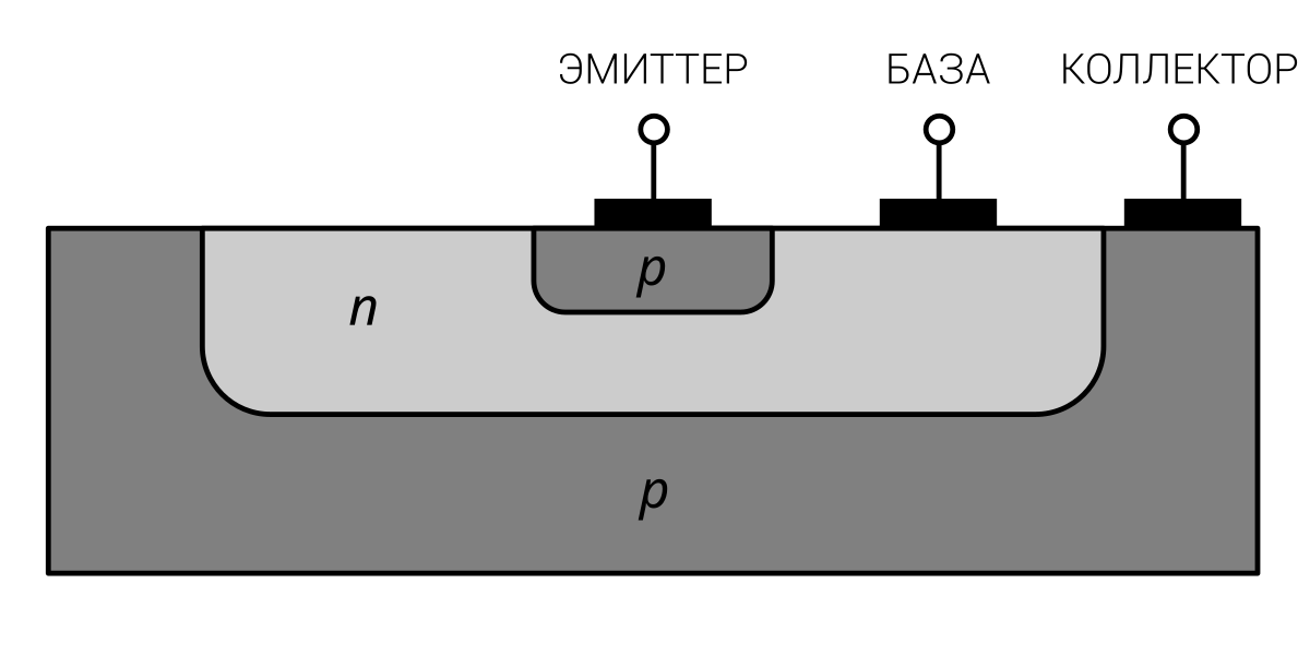 биполярный транзистор схема