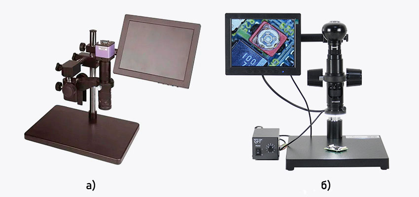 Промышленные микроскопы с LCD дисплеем