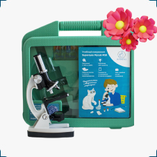 Микроскоп детский в кейсе Supereyes MyLab M10, 100x-1200x (с опытами и 5 микропрепаратами)
