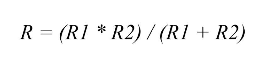 формула расчета сопротивления параллельных резисторов