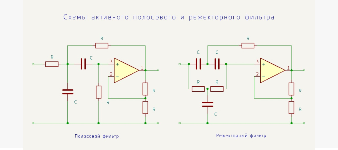 схемы на основе операционных усилителей