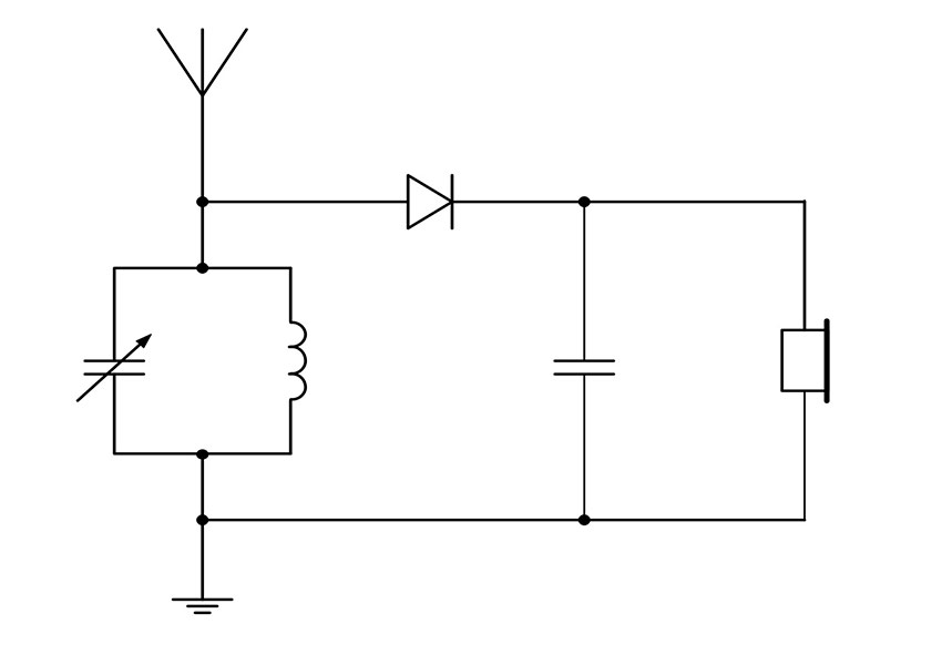 схема простого радиоприемника