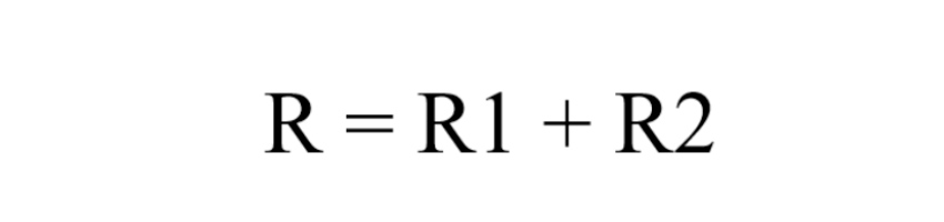 формула сопротивления последовательного соединения резисторов
