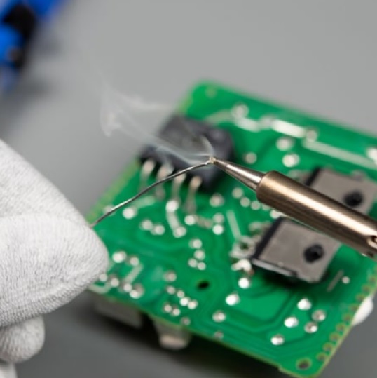 пайка выводных компонентов