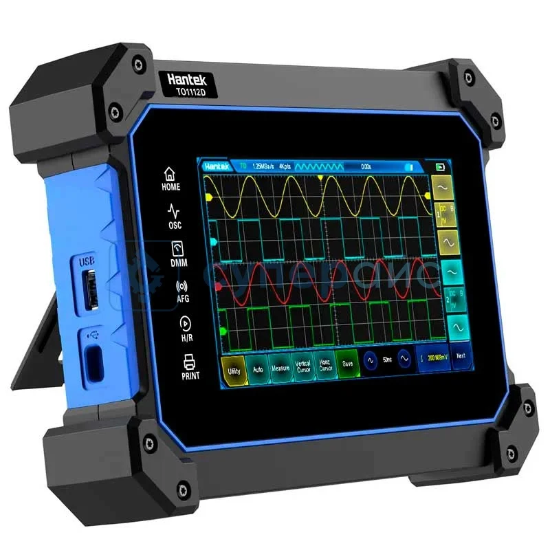 Портативный двухканальный осциллограф Hantek TO1112D фото 1