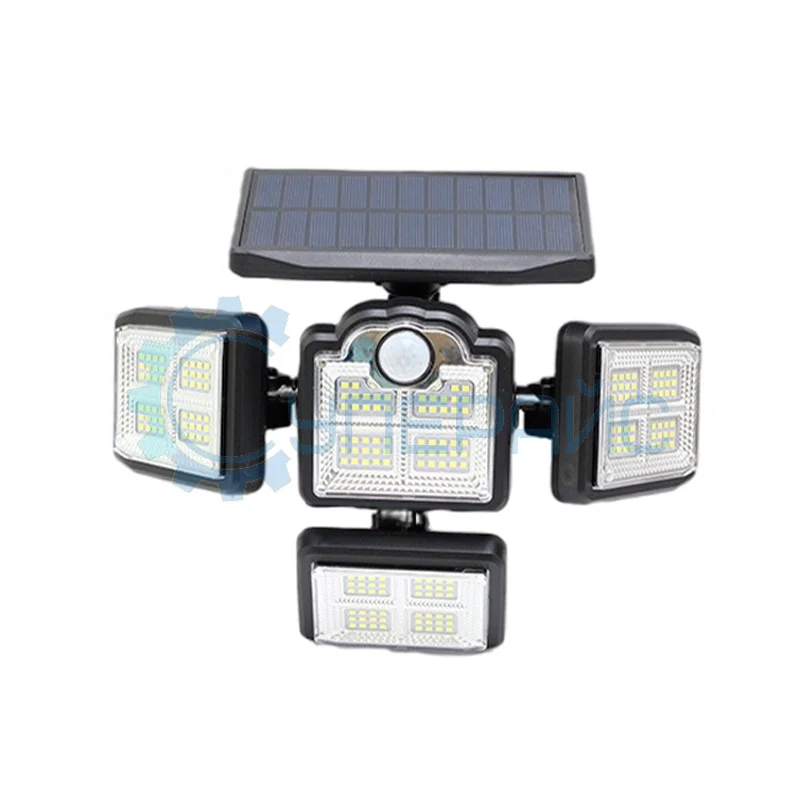 Настенный LED фонарь JD1727 с датчиком движения и солнечной батареей фото 1