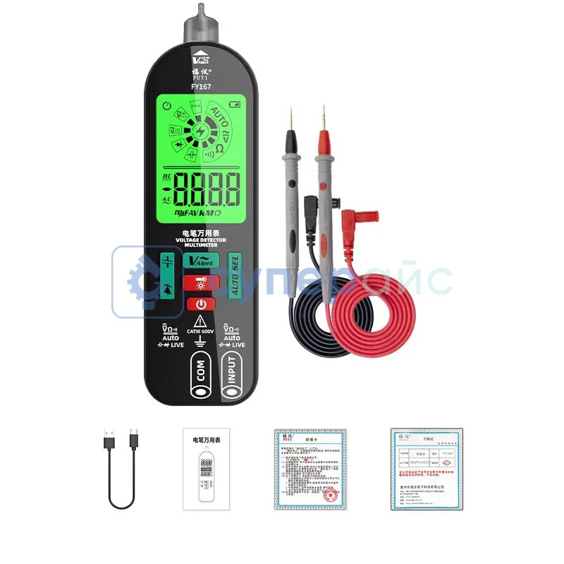 Аккумуляторный тестер напряжения FUYI FY167 фото 1