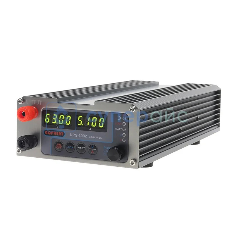 Регулируемый источник питания постоянного тока GOPHERT NPS-3002 фото 2