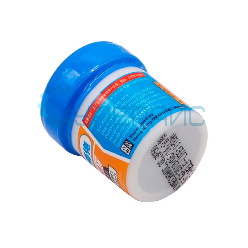 Безотмывочная паяльная паста MECHANIC XG50 (35 г, в банке) фото 2