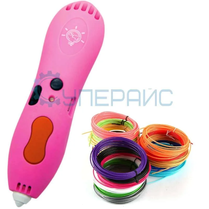Аккумуляторная 3D ручка Dewang X5-1000 со 125 метрами пластика фото 1