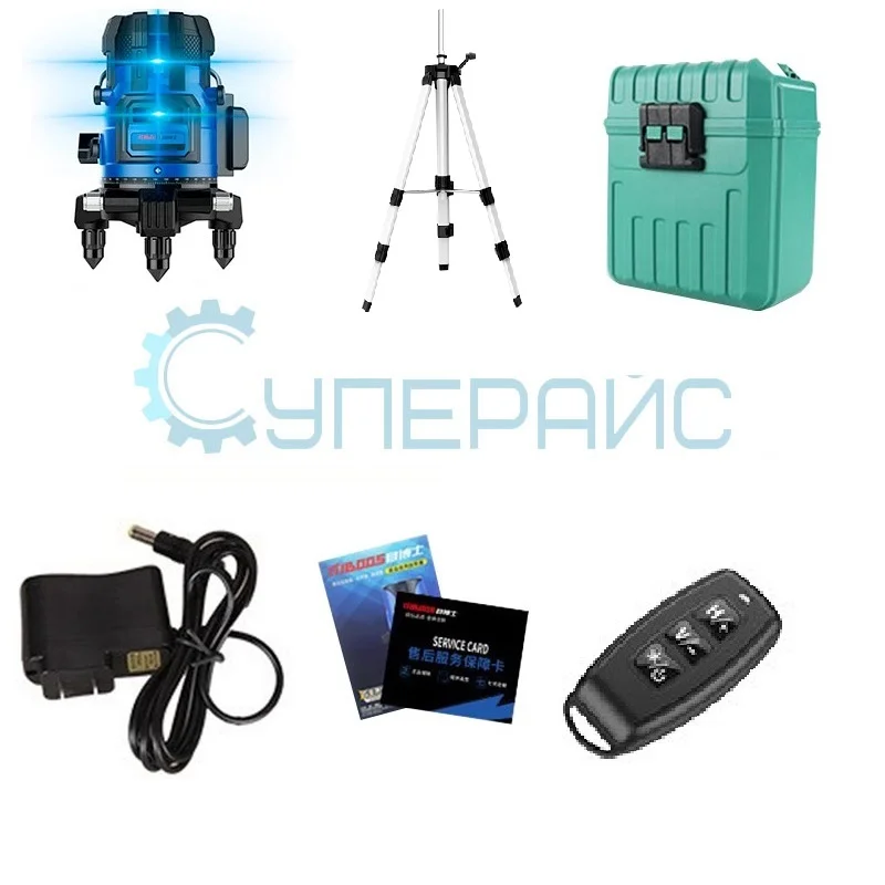 Лазерный уровень MBOOS MBS-8969 (5 лучей) со штативом фото 6