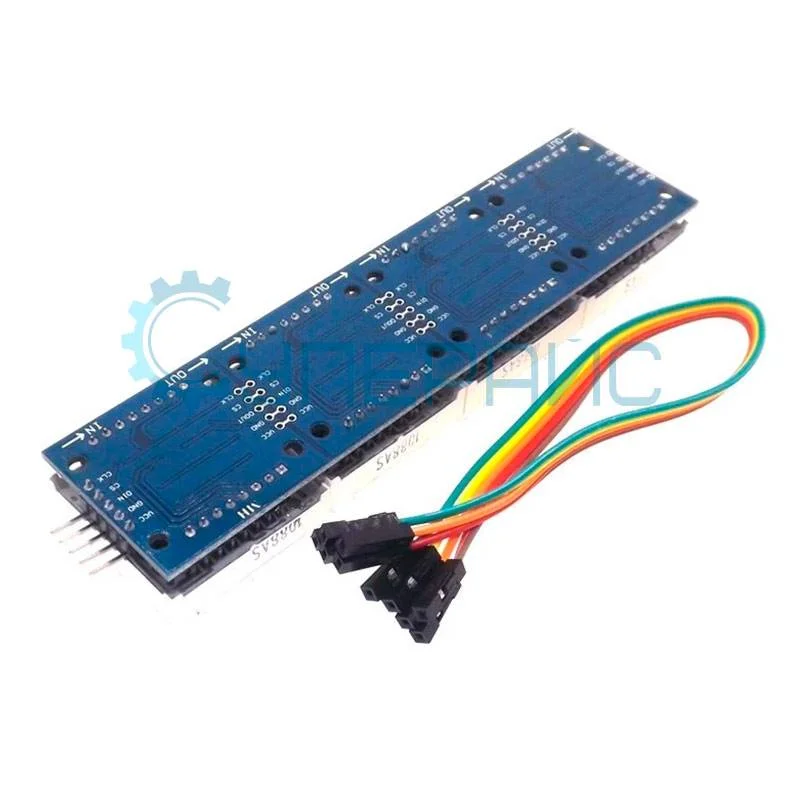 Светодиодная LED матрица 8x32, контроллер MAX7219, цвет синий фото 7