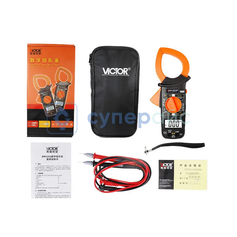 Клещи токоизмерительные Victor DM6266 фото 3
