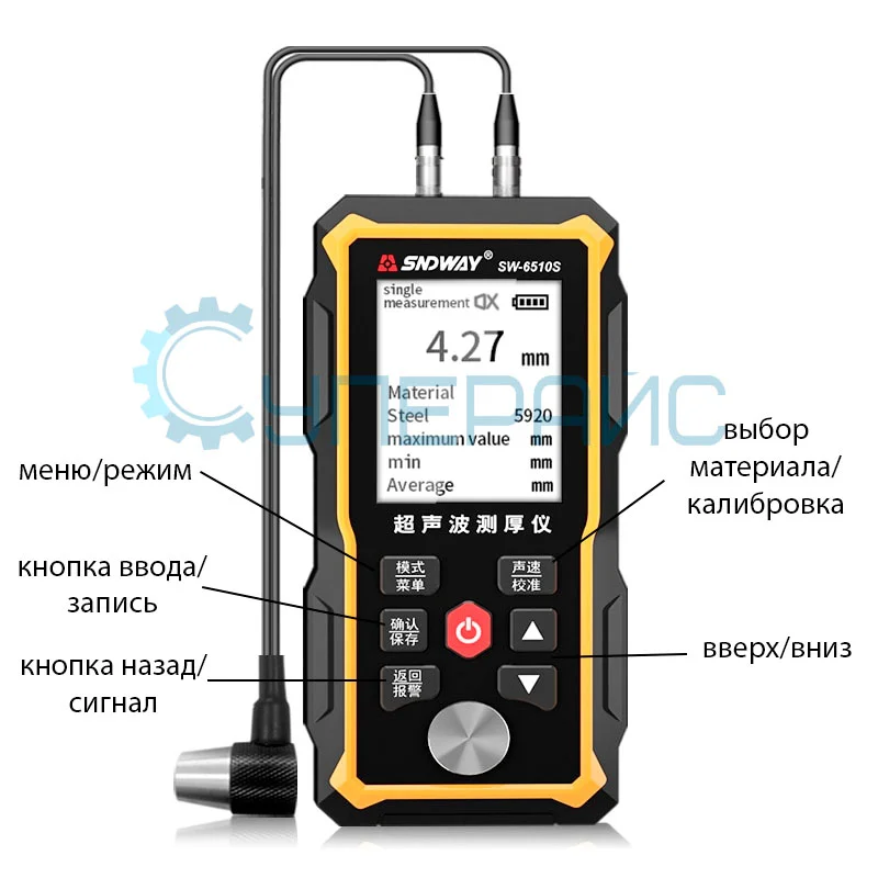 Ультразвуковой толщиномер SNDWAY SW-6510S фото 1