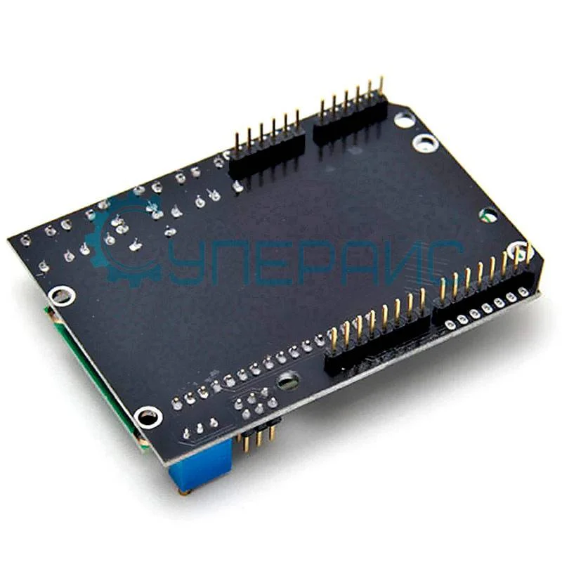 ЖК дисплей LCD1602 с клавиатурой синяя подсветка фото 5