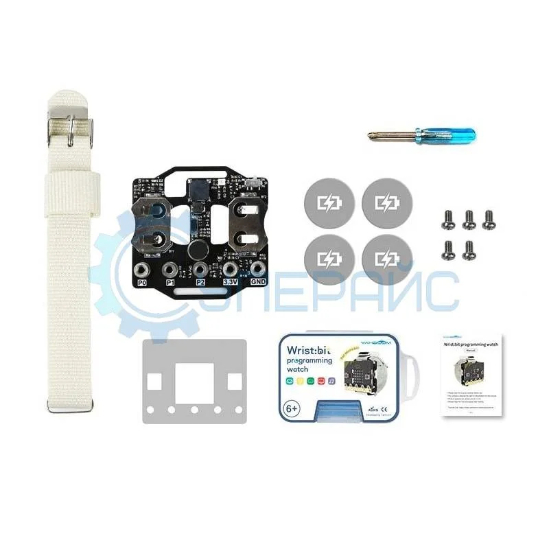 Электронные наручные часы Yahboom Wrist:bit, совместимые с BBC micro:bit фото 1