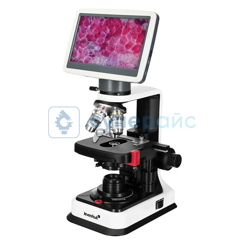 Лабораторный цифровой микроскоп Levenhuk D450L LCD 7 дюймов фото 1
