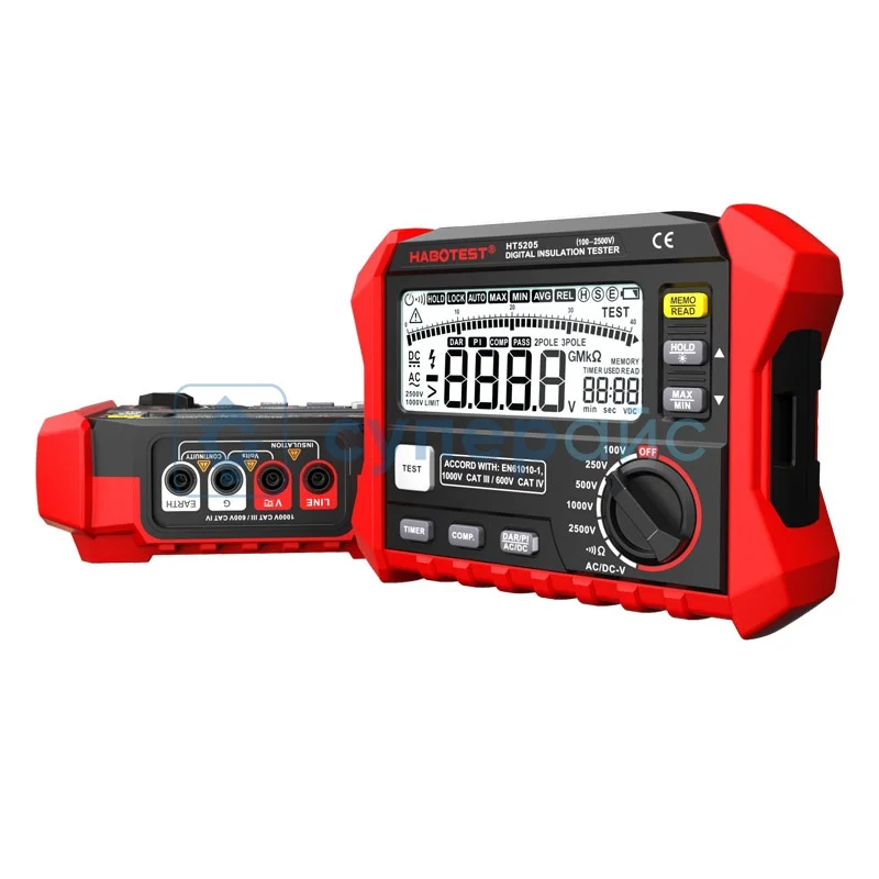 Тестер сопротивления изоляции Habotest HT5205 фото 1