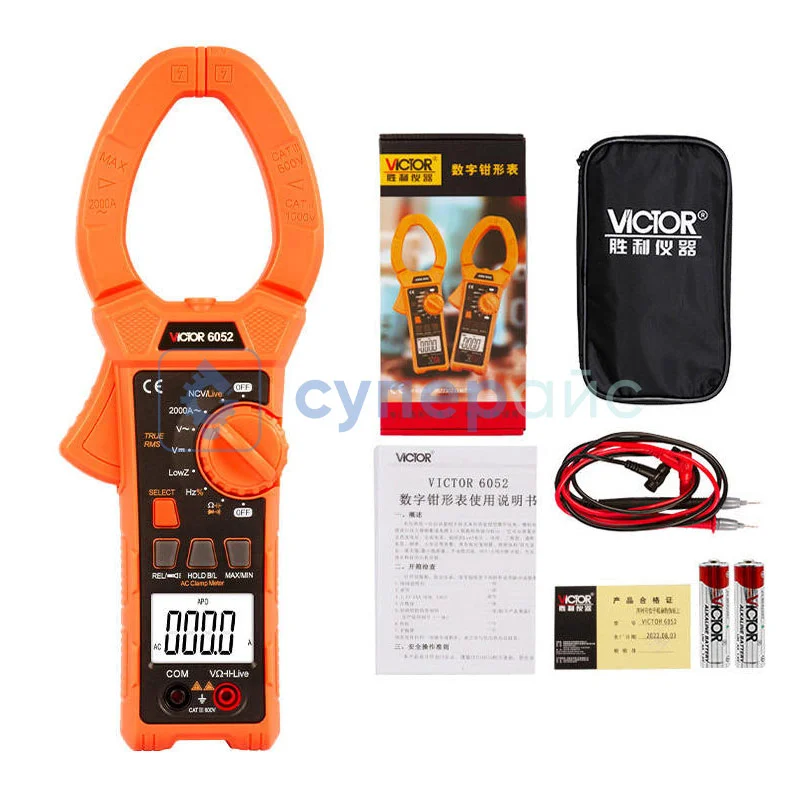 Токоизмерительные клещи Victor 6052 фото 2