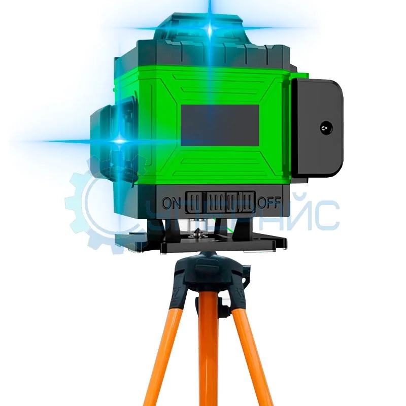 Двенадцатилучевой нивелир GUANG CHEN GCFK-A (синий лазер) со штативом фото 1