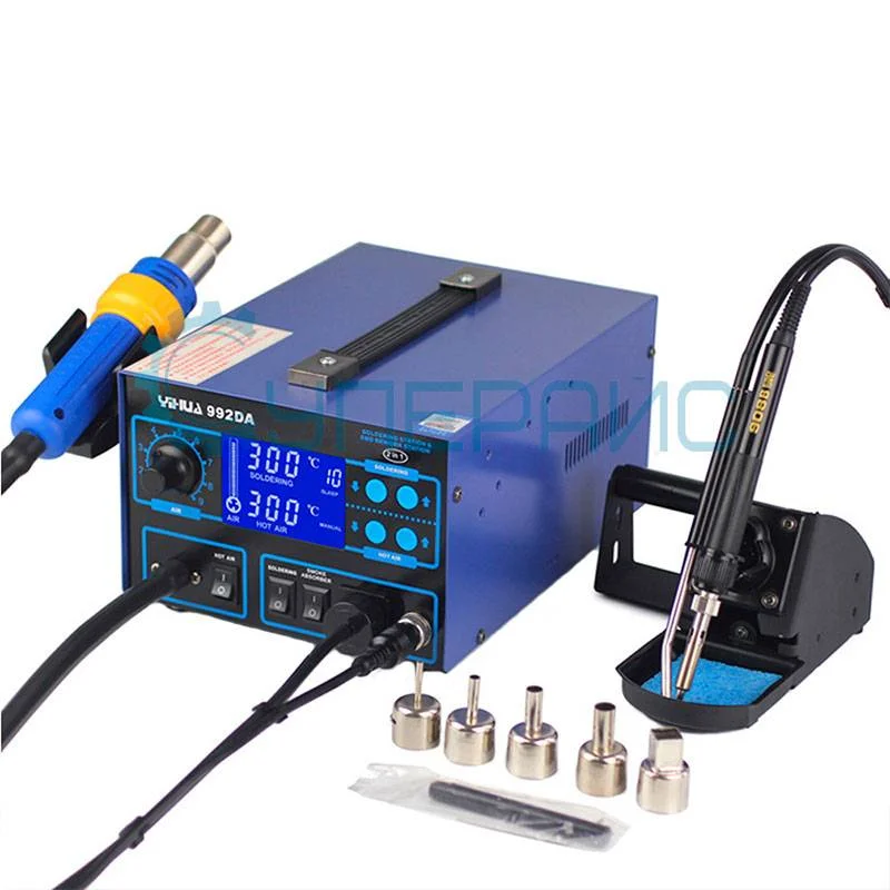 Термовоздушная паяльная станция YIHUA 992DA с дымоуловителем фото 4