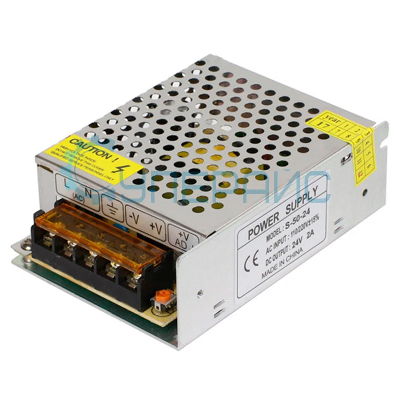 Блок питания ANXIN, 24В, 2А, 50Вт фото 1