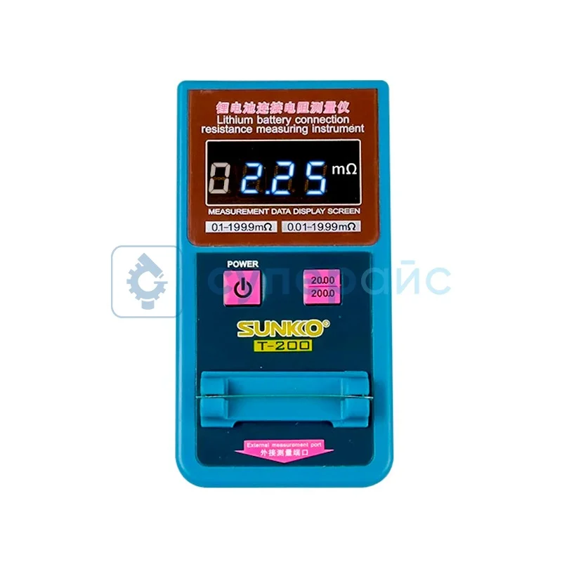 Измеритель сопротивления батарей SUNKKO T-200 фото 1