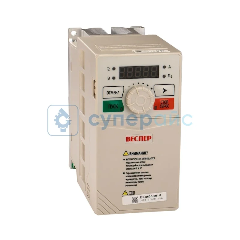 Преобразователь частоты Веспер Е5-8600 0.75 кВт -001H фото 1