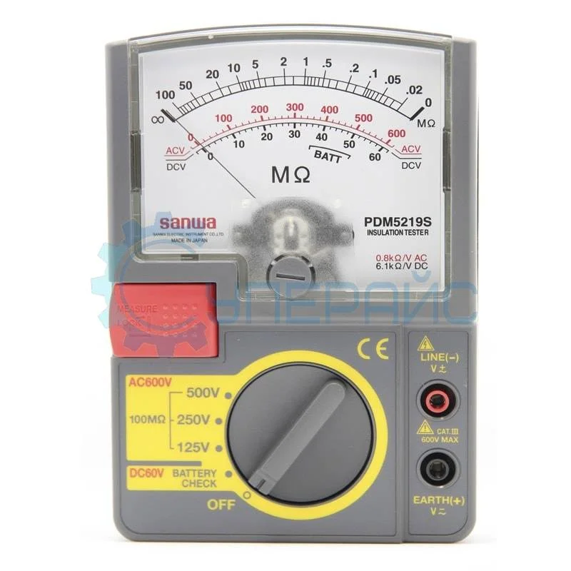 Измеритель сопротивления изоляции Sanwa PDM5219S фото 1