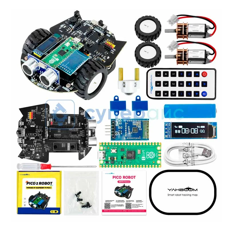 Робот двухколесный Yahboom Pico 2 Robot Car фото 1