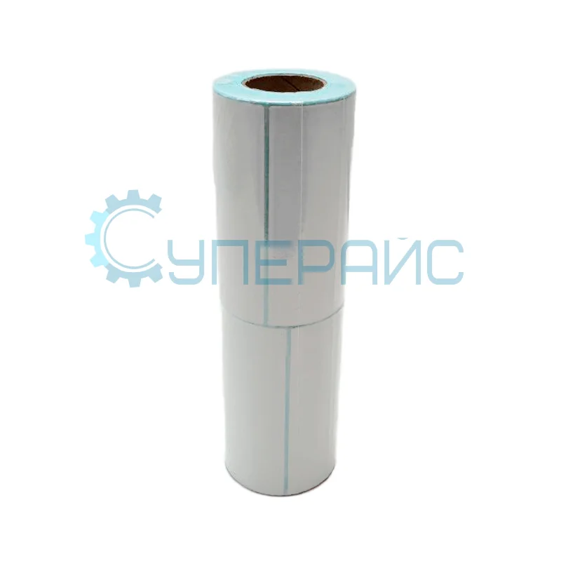 Термоэтикетка самоклеящаяся 120x75 мм, 2 рулона, 250 этикеток, Эко, без печати, со втулкой фото 1