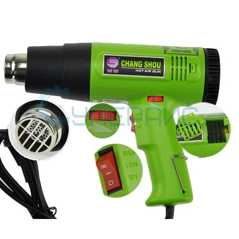 Технический фен Chang Shou CS-822-1600 (термопистолет) фото 2