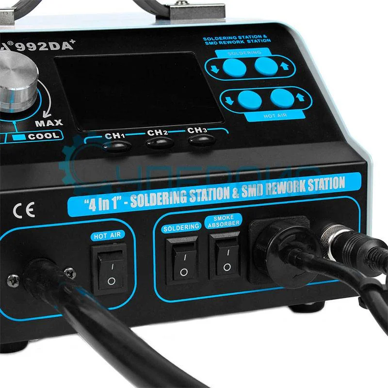 Паяльная станция YIHUA 992DA+ с дымоуловителем фото 3