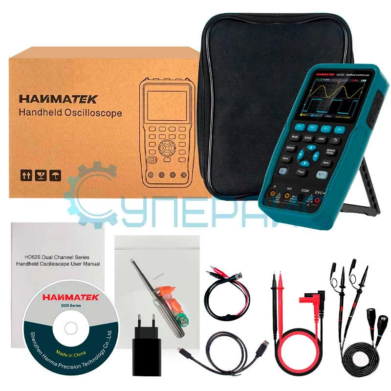 Портативный цифровой осциллограф HANMATEK HO52S фото 1
