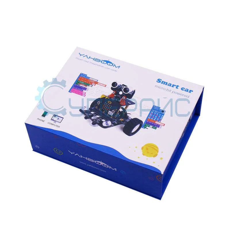 Программируемый робот-конструктор Yahboom micro:bit Smart Robot Car фото 2
