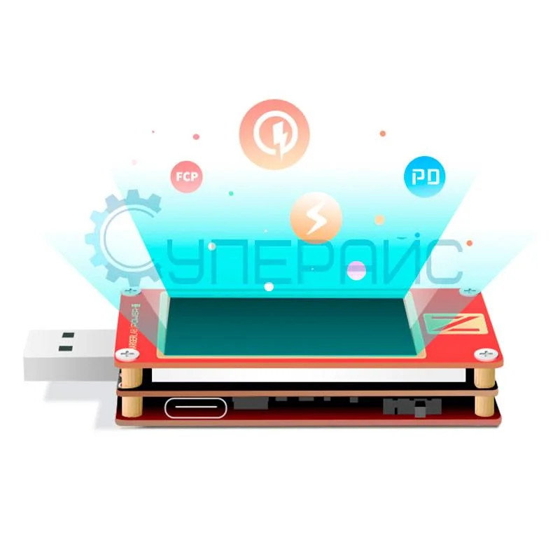 Портативный USB тестер ChargerLAB Power-Z KT002 фото 4