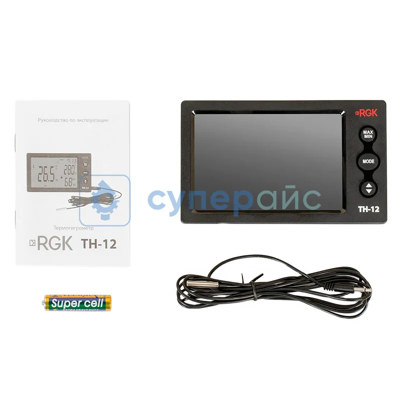 Портативный термогигрометр RGK TH-12 фото 3